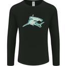 A Hammerhead Shark Mens Long Sleeve T-Shirt Black