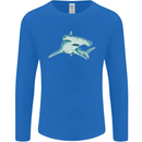 A Hammerhead Shark Mens Long Sleeve T-Shirt Royal Blue