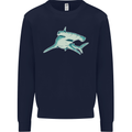 A Hammerhead Shark Mens Sweatshirt Jumper Navy Blue