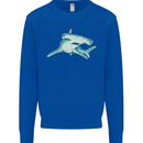 A Hammerhead Shark Mens Sweatshirt Jumper Royal Blue