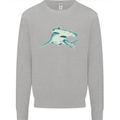A Hammerhead Shark Mens Sweatshirt Jumper Sports Grey