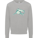 A Hammerhead Shark Mens Sweatshirt Jumper Sports Grey