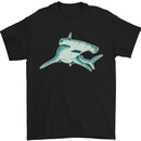 A Hammerhead Shark Mens T-Shirt Cotton Gildan Black