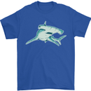 A Hammerhead Shark Mens T-Shirt Cotton Gildan Royal Blue