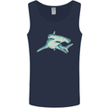 A Hammerhead Shark Mens Vest Tank Top Navy Blue