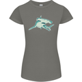 A Hammerhead Shark Womens Petite Cut T-Shirt Charcoal