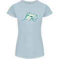 A Hammerhead Shark Womens Petite Cut T-Shirt Light Blue