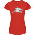 A Hammerhead Shark Womens Petite Cut T-Shirt Red