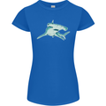 A Hammerhead Shark Womens Petite Cut T-Shirt Royal Blue