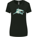 A Hammerhead Shark Womens Wider Cut T-Shirt Black