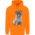 A Happy Pug Funny Dog Funny Childrens Kids Hoodie Orange