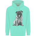 A Happy Pug Funny Dog Funny Childrens Kids Hoodie Peppermint