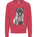 A Happy Pug Funny Dog Funny Mens Sweatshirt Jumper Heliconia