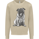 A Happy Pug Funny Dog Funny Mens Sweatshirt Jumper Sand