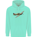 A Hawker Hurricane Flying Solo Childrens Kids Hoodie Peppermint