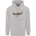 A Hawker Hurricane Flying Solo Childrens Kids Hoodie Sports Grey