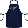 A Hawker Hurricane Flying Solo Cotton Apron 100% Organic Navy Blue