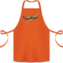 A Hawker Hurricane Flying Solo Cotton Apron 100% Organic Orange