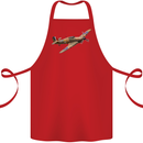 A Hawker Hurricane Flying Solo Cotton Apron 100% Organic Red