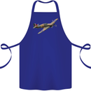 A Hawker Hurricane Flying Solo Cotton Apron 100% Organic Royal Blue