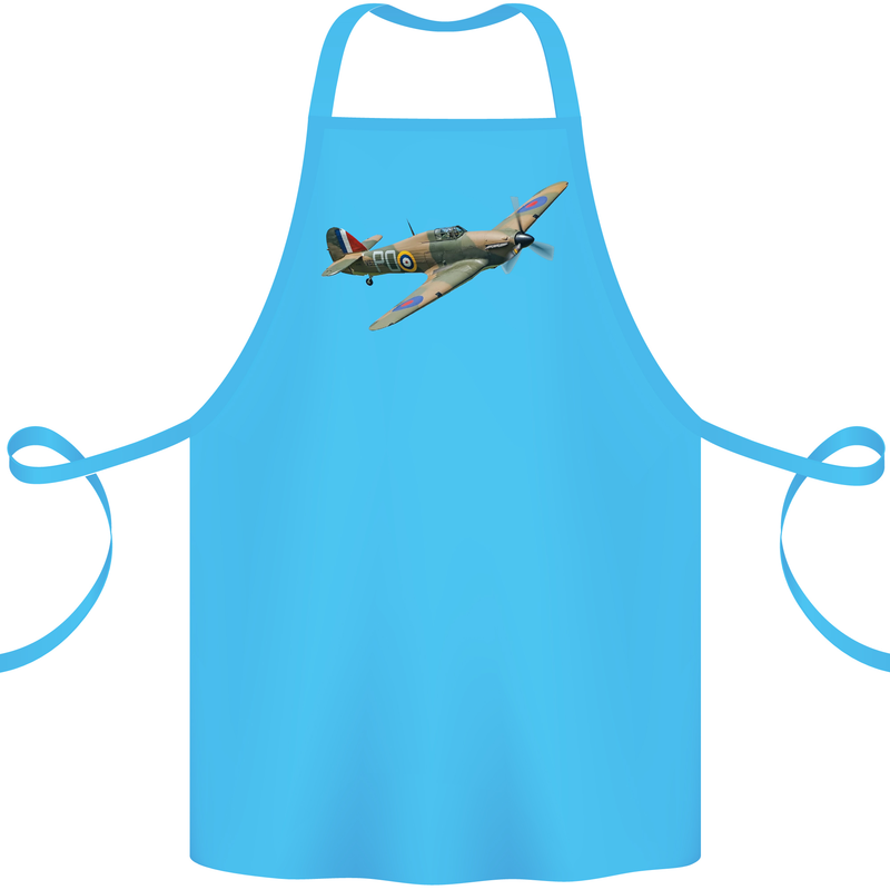 A Hawker Hurricane Flying Solo Cotton Apron 100% Organic Turquoise