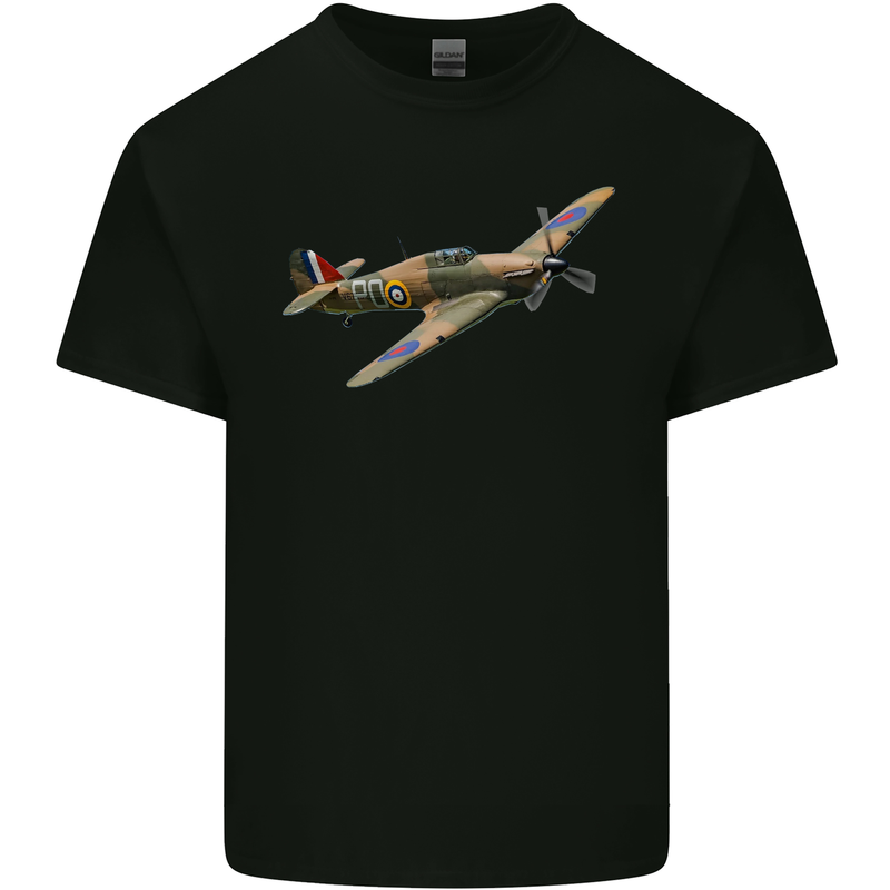 A Hawker Hurricane Flying Solo Kids T-Shirt Childrens Black