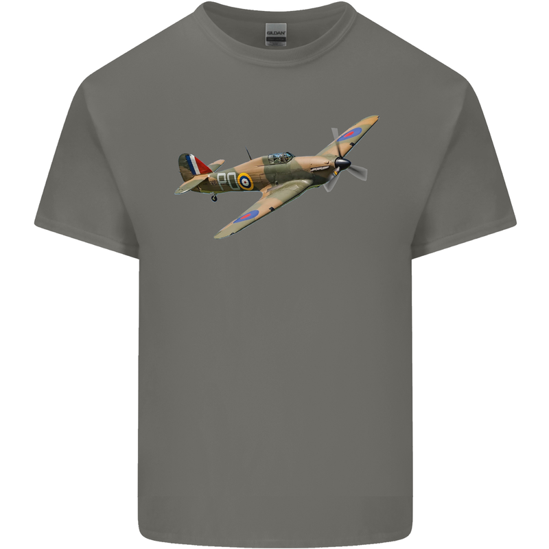A Hawker Hurricane Flying Solo Kids T-Shirt Childrens Charcoal
