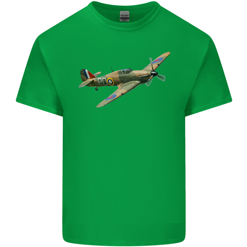 A Hawker Hurricane Flying Solo Kids T-Shirt Childrens Irish Green