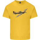 A Hawker Hurricane Flying Solo Kids T-Shirt Childrens Yellow