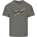 A Hawker Hurricane Flying Solo Mens Cotton T-Shirt Tee Top Charcoal