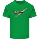 A Hawker Hurricane Flying Solo Mens Cotton T-Shirt Tee Top Irish Green