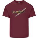 A Hawker Hurricane Flying Solo Mens Cotton T-Shirt Tee Top Maroon