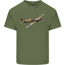 A Hawker Hurricane Flying Solo Mens Cotton T-Shirt Tee Top Military Green