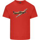 A Hawker Hurricane Flying Solo Mens Cotton T-Shirt Tee Top Red