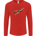 A Hawker Hurricane Flying Solo Mens Long Sleeve T-Shirt Red