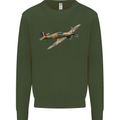 A Hawker Hurricane Flying Solo Mens Sweatshirt Jumper Forest Green