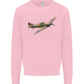 A Hawker Hurricane Flying Solo Mens Sweatshirt Jumper Light Pink