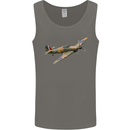A Hawker Hurricane Flying Solo Mens Vest Tank Top Charcoal