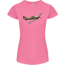 A Hawker Hurricane Flying Solo Womens Petite Cut T-Shirt Azalea