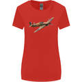 A Hawker Hurricane Flying Solo Womens Wider Cut T-Shirt Red