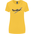 A Hawker Hurricane Flying Solo Womens Wider Cut T-Shirt Yellow