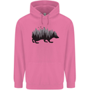 A Hedgehog Depicting a Forest Childrens Kids Hoodie Azalea