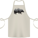 A Hedgehog Depicting a Forest Cotton Apron 100% Organic Natural