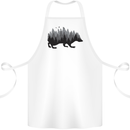 A Hedgehog Depicting a Forest Cotton Apron 100% Organic White