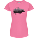 A Hedgehog Depicting a Forest Womens Petite Cut T-Shirt Azalea