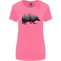 A Hedgehog Depicting a Forest Womens Wider Cut T-Shirt Azalea