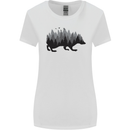A Hedgehog Depicting a Forest Womens Wider Cut T-Shirt White