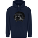 A Hedgehog Drawing Childrens Kids Hoodie Navy Blue
