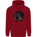 A Hedgehog Drawing Childrens Kids Hoodie Red