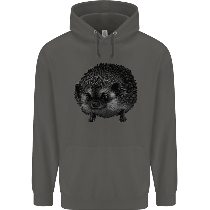 A Hedgehog Drawing Childrens Kids Hoodie Storm Grey